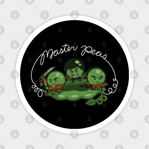 Cute Kung-fu Masters Bruce Lee Ip Man  Wong Fei Hong Vegan Peas Cute Martial Arts Masters Cartoon Magnet by BoggsNicolas